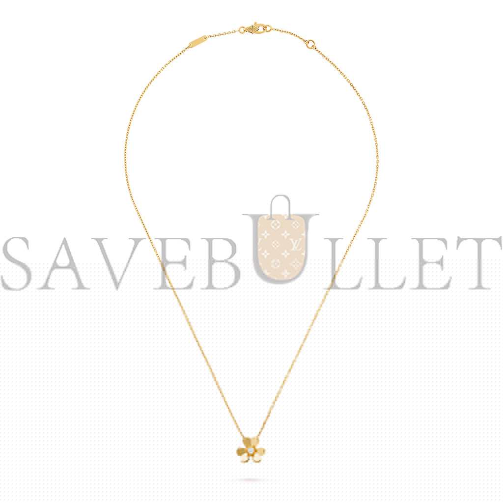 v*n cl*f arpels frivole pendant, mini model - yellow gold, Di*m*nd  vcarp0j100
